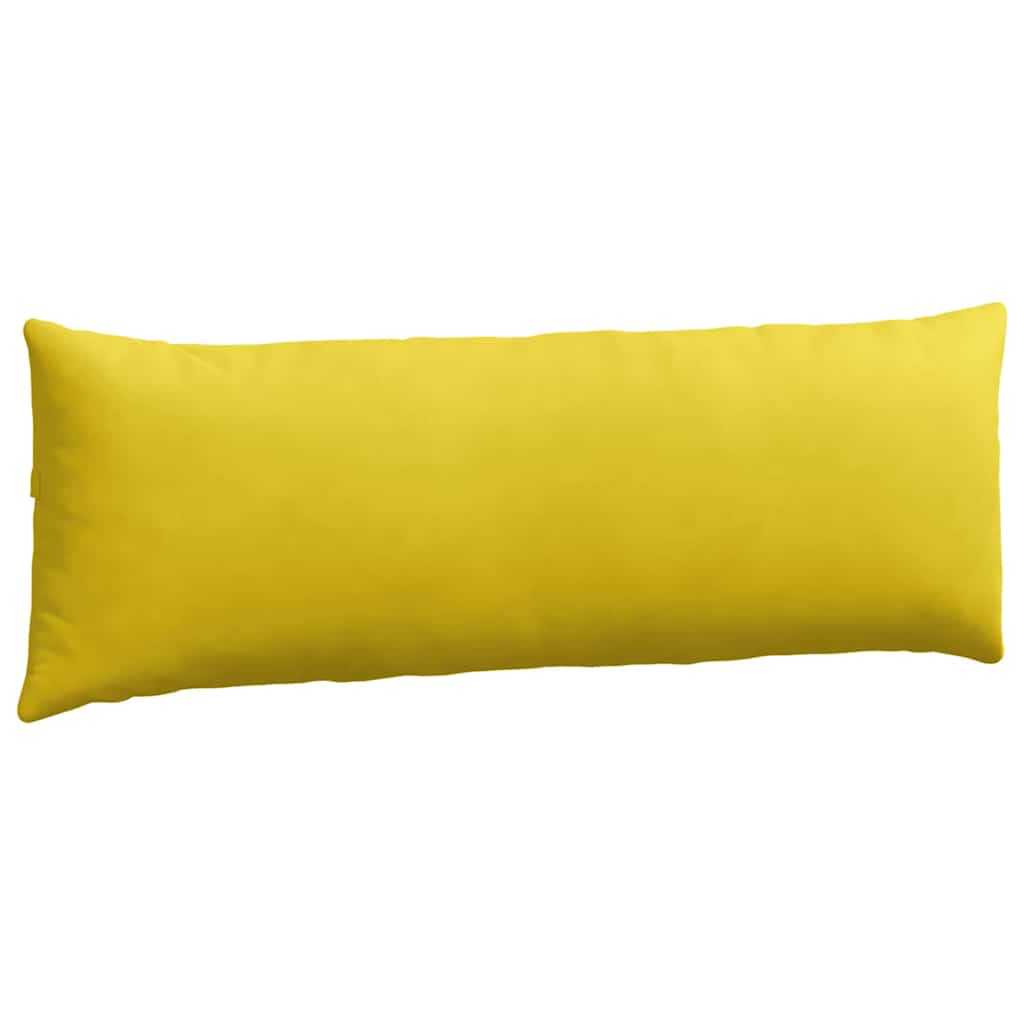 Cuscini da Divano 2 pcs Giallo 120 x 40 cm Tessuto in Cords 42013806