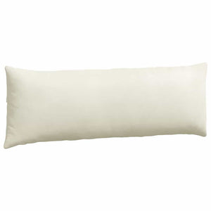 Cuscini da Divano 2 pcs Crema 120 x 40 cm Tessuto in Cords 42013808