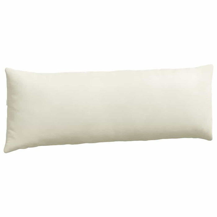 Cuscini da Divano 2 pcs Crema 120 x 40 cm Tessuto in Cords 42013808