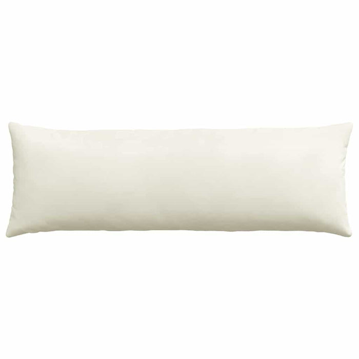 Cuscini da Divano 2 pcs Crema 120 x 40 cm Tessuto in Cords 42013808