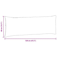 Cuscini da Divano 2 pcs Grigio chiaro 120 x 40 cm 42013817