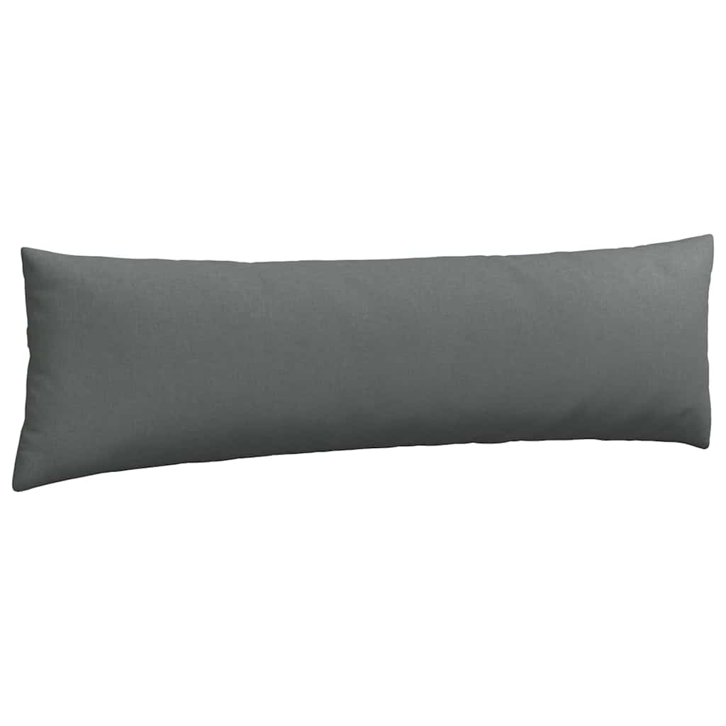 Cuscini da Divano 2 pz-Set di 2 Cuscini per Sofa Grigio scuro 145 x 40 cm Tessuto 396523