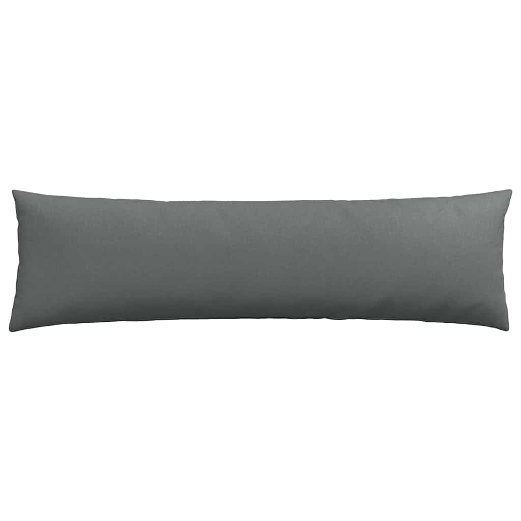 Cuscini da Divano 2 pz-Set di 2 Cuscini per Sofa Grigio scuro 145 x 40 cm Tessuto 396523