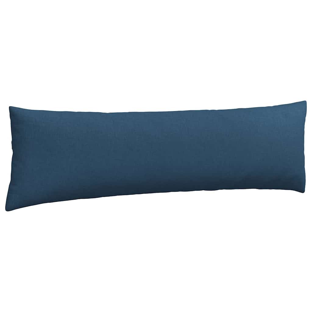 Cuscini da Divano 2 pz-Set di 2 Cuscini per Sofa Blu 145 x 40 cm Tessuto