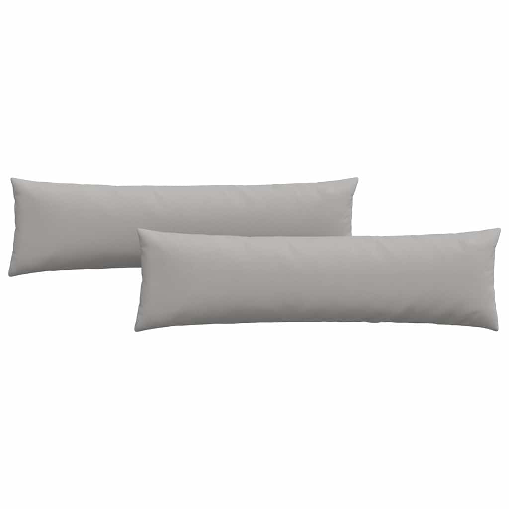 Cuscini da Divano 2 pz-Set di 2 Cuscini per Sofa Grigio Nuvola 145 x 40 cm Tessuto