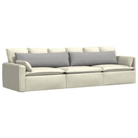Cuscini da Divano 2 pz-Set di 2 Cuscini per Sofa Grigio Nuvola 145 x 40 cm Tessuto