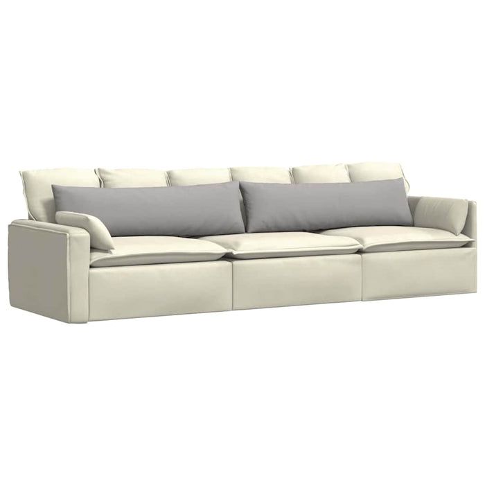 Cuscini da Divano 2 pz-Set di 2 Cuscini per Sofa Grigio Nuvola 145 x 40 cm Tessuto