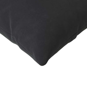 Cuscini da Divano 2 pcs Nero 145 x 40 cm Tessuto in Cords 42013848