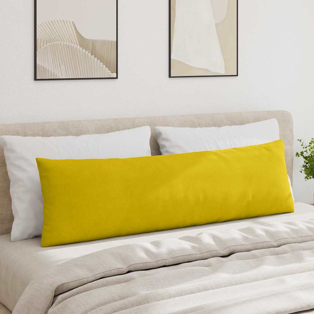Cuscini da Divano 2 pcs Giallo 145 x 40 cm Tessuto in Cords 42013849