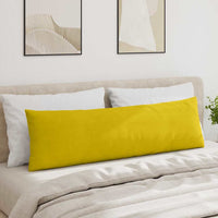Cuscini da Divano 2 pcs Giallo 145 x 40 cm Tessuto in Cords 42013849