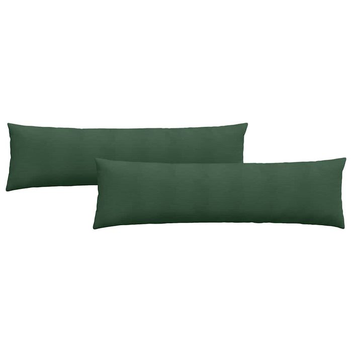 Cuscini da Divano 2 pz-Set di 2 Cuscini per Sofa Verde Scuro 145 x 40 cm 290603