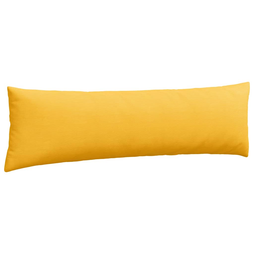 Cuscini da Divano 2 pz-Set di 2 Cuscini per Sofa Giallo Chiaro 145 x 40 cm