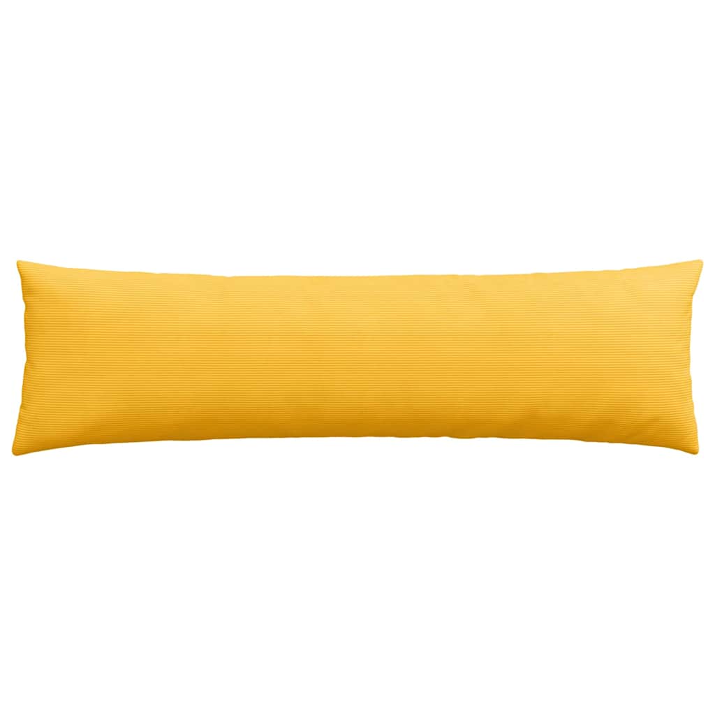Cuscini da Divano 2 pz-Set di 2 Cuscini per Sofa Giallo Chiaro 145 x 40 cm