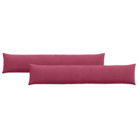 Cuscini da Divano 2 pcs Rosso Vino 200 x 40 cm Tessuto in Cords 42013890