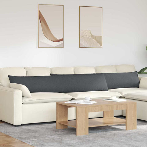 Cuscini da Divano 2 pcs Grigio scuro 200 x 40 cm 42013904