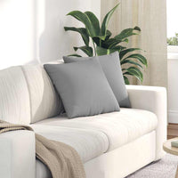 Cuscini da Divano 2 pz-Set di 2 Cuscini per Sofa Grigio Nuvola 45 x 45 cm Tessuto