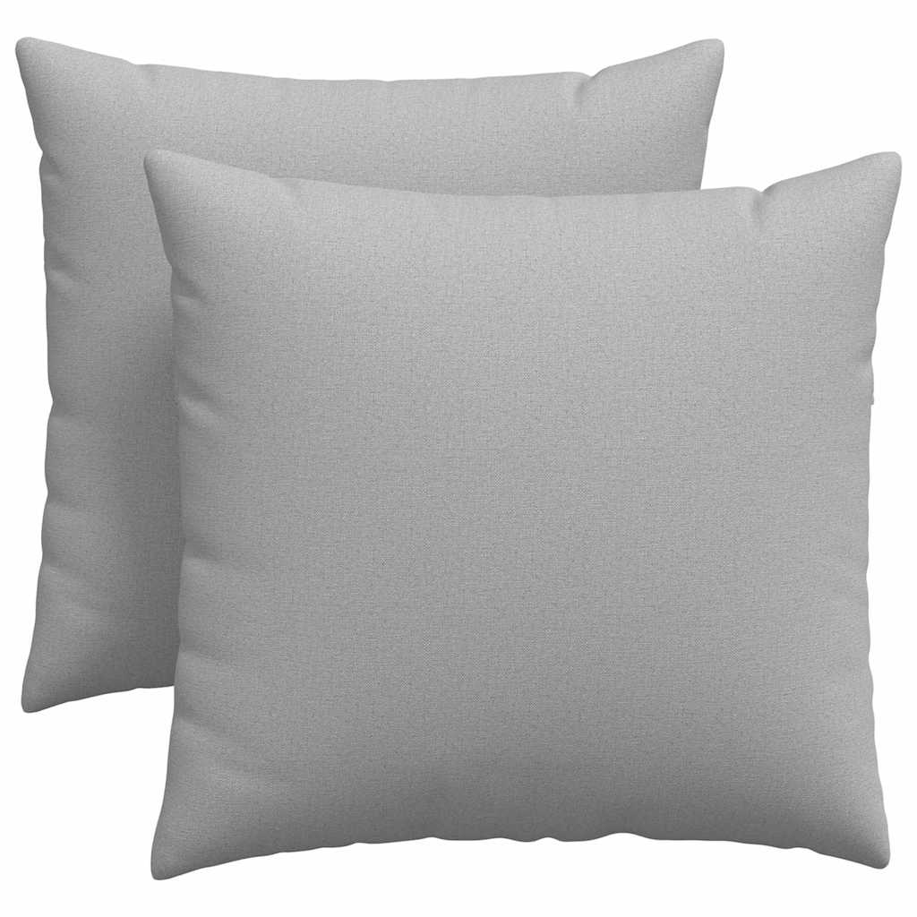 Cuscini da Divano 2 pz-Set di 2 Cuscini per Sofa Grigio Nuvola 45 x 45 cm Tessuto