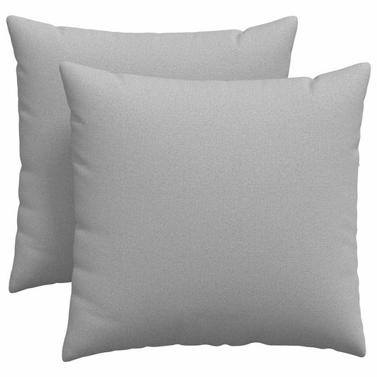 Cuscini da Divano 2 pz-Set di 2 Cuscini per Sofa Grigio Nuvola 45 x 45 cm Tessuto
