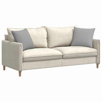 Cuscini da Divano 2 pz-Set di 2 Cuscini per Sofa Grigio Nuvola 45 x 45 cm Tessuto