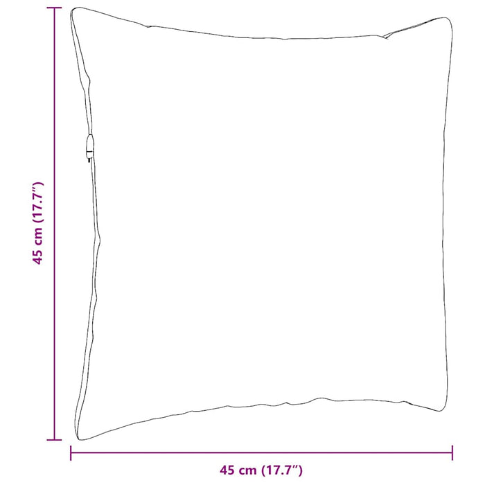 Cuscini da Divano 2 pz-Set di 2 Cuscini per Sofa Grigio chiaro 45 x 45 cm 388242