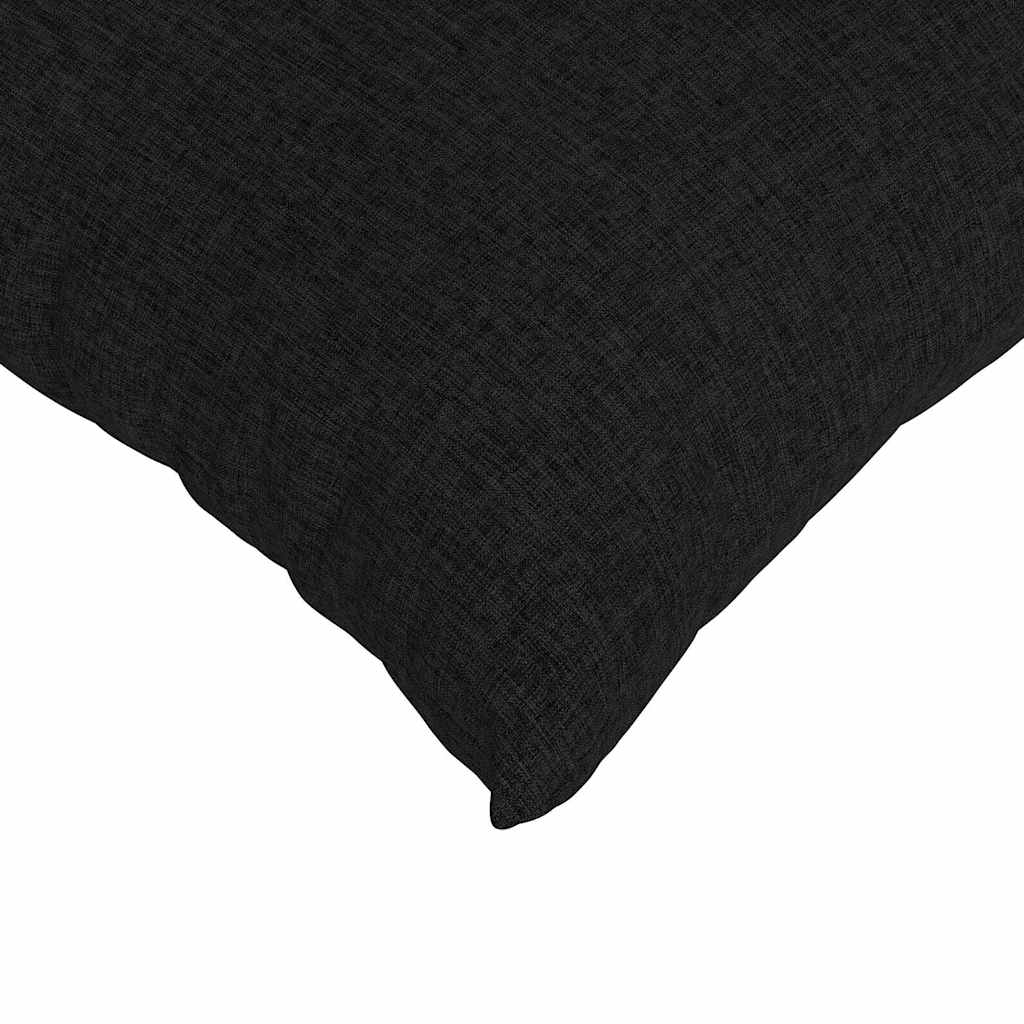 Cuscini da Divano 2 pz-Set di 2 Cuscini per Sofa Nero 50 x 50 cm Tessuto 373649