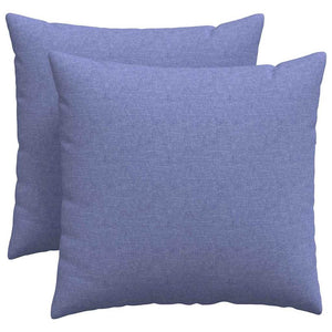 Cuscini da Divano 2 pz-Set di 2 Cuscini per Sofa Blu jeans 50 x 50 cm Tessuto
