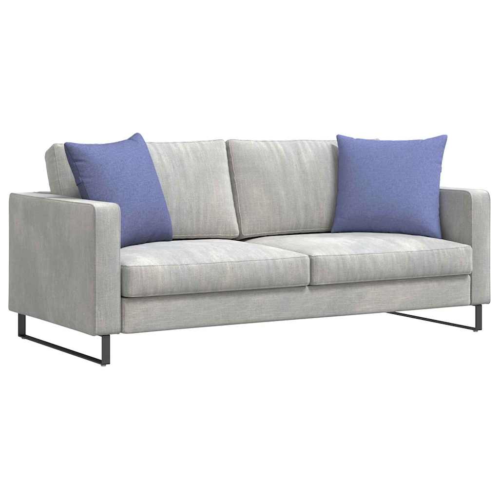Cuscini da Divano 2 pz-Set di 2 Cuscini per Sofa Blu jeans 50 x 50 cm Tessuto