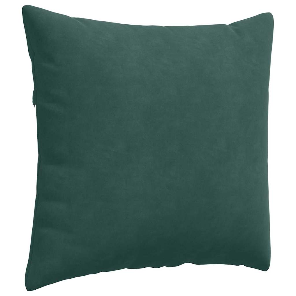 Cuscini da Divano 2 pz-Set di 2 Cuscini per Sofa Verde Scuro 50 x 50 cm Tessuto in Cords 689867