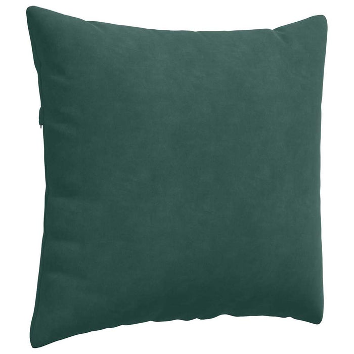 Cuscini da Divano 2 pz-Set di 2 Cuscini per Sofa Verde Scuro 50 x 50 cm Tessuto in Cords 689867