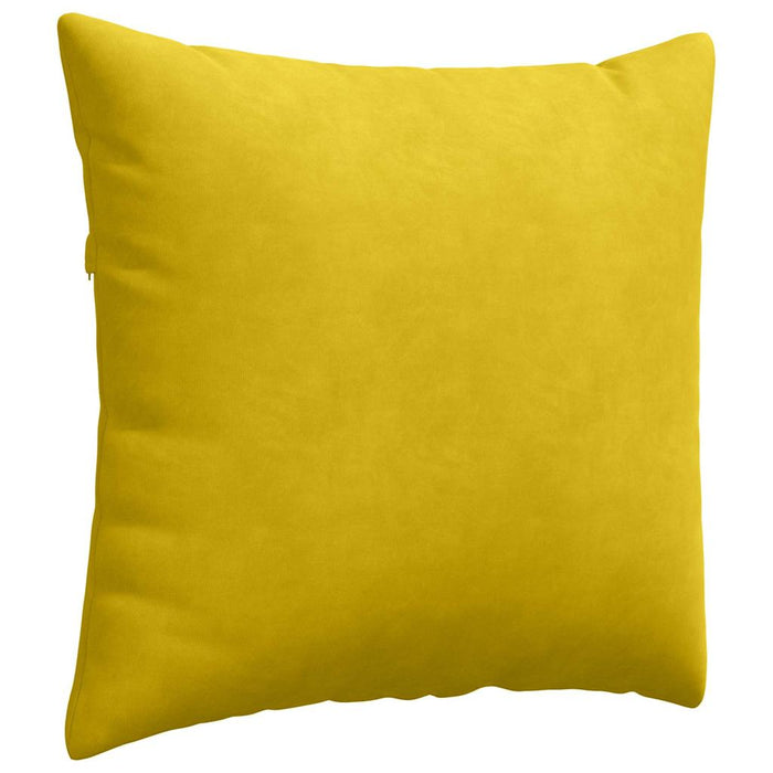 Cuscini da Divano 2 pz-Set di 2 Cuscini per Sofa Giallo 50 x 50 cm Tessuto in Cords