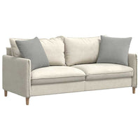Cuscini da Divano 2 pz-Set di 2 Cuscini per Sofa Grigio chiaro 50 x 50 cm Tessuto 557208