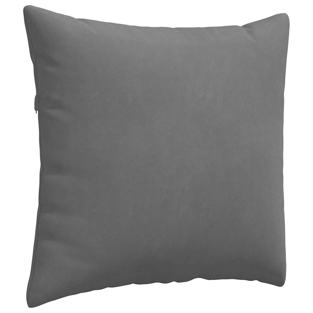 Cuscini da Divano 2 pz-Set di 2 Cuscini per Sofa Grigio scuro 50 x 50 cm Tessuto 195082