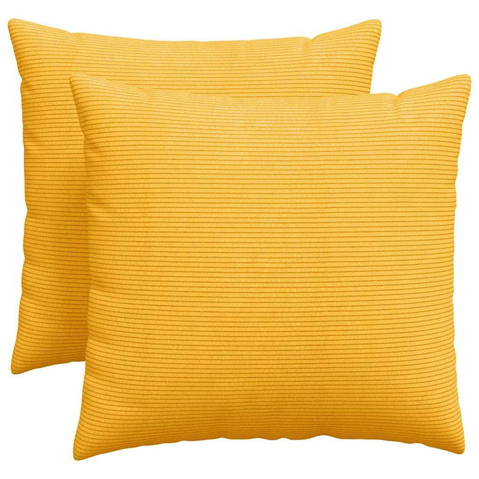 Cuscini da Divano 2 pcs Giallo Chiaro 50 x 50 cm 42013995