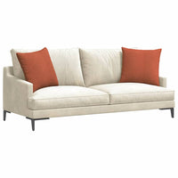 Cuscini da Divano 2 pz-Set di 2 Cuscini per Sofa Rosso Arancio 50 x 50 cm