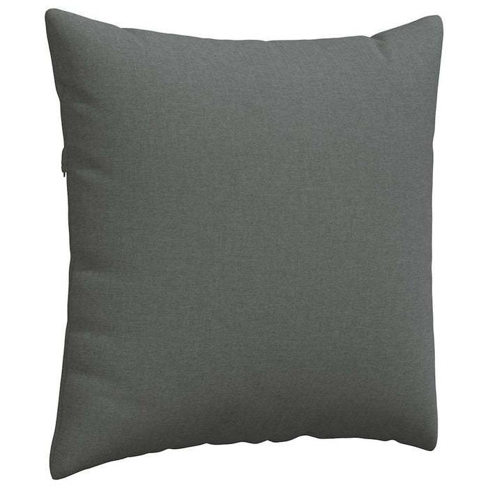 Cuscini da Divano 2 pz-Set di 2 Cuscini per Sofa Grigio scuro 60 x 60 cm Tessuto 295333