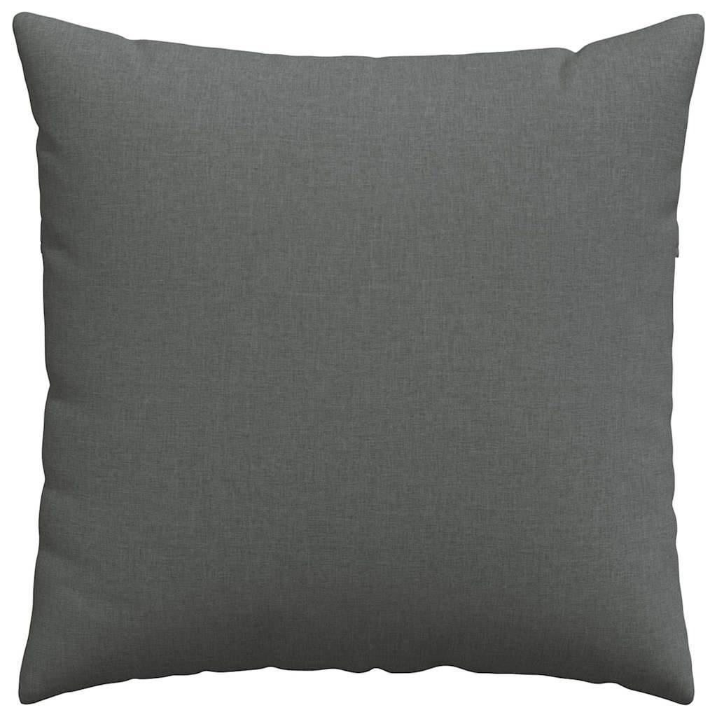 Cuscini da Divano 2 pz-Set di 2 Cuscini per Sofa Grigio scuro 60 x 60 cm Tessuto 295333
