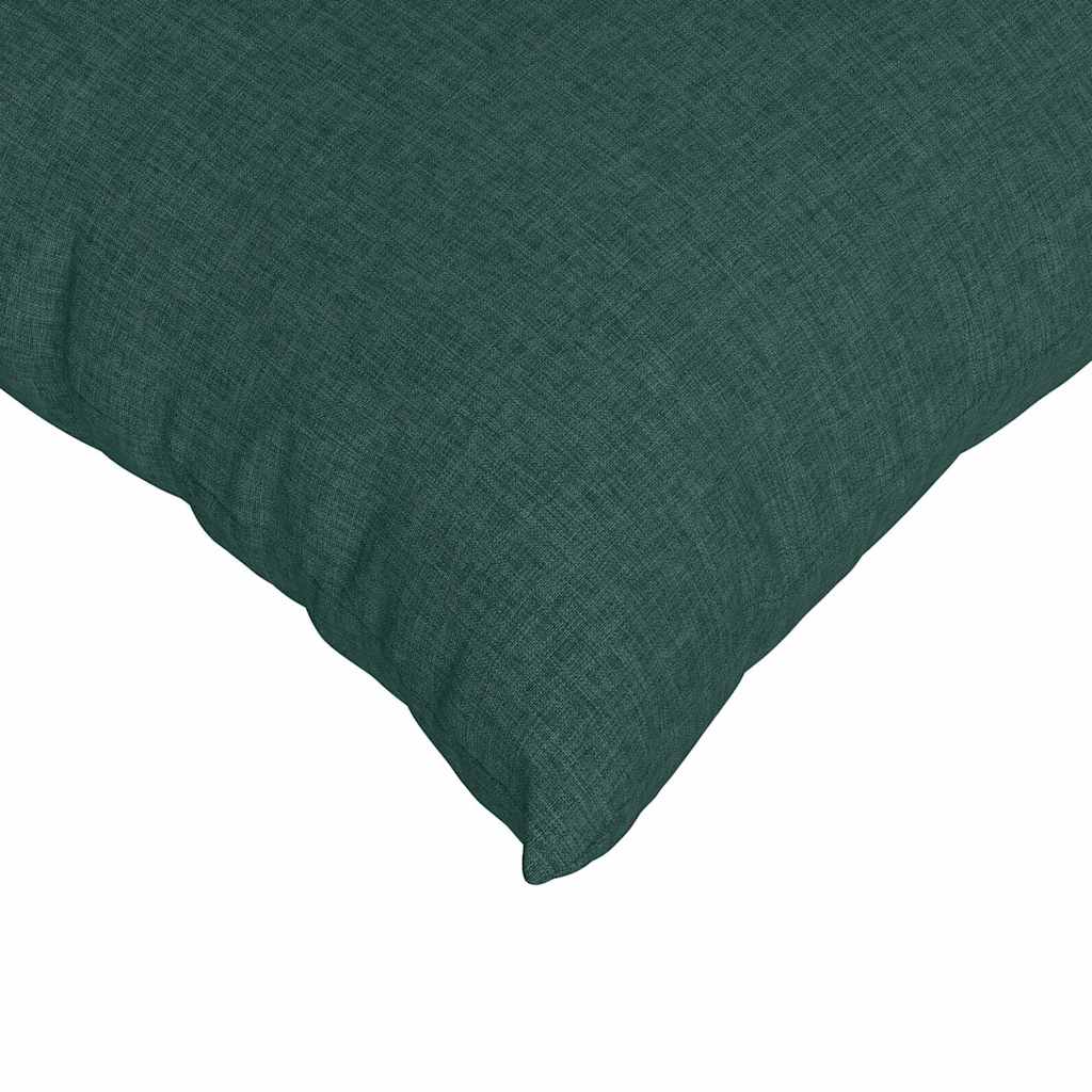 Cuscini da Divano 2 pz-Set di 2 Cuscini per Sofa Verde Scuro 60 x 60 cm Tessuto