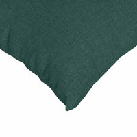 Cuscini da Divano 2 pz-Set di 2 Cuscini per Sofa Verde Scuro 60 x 60 cm Tessuto