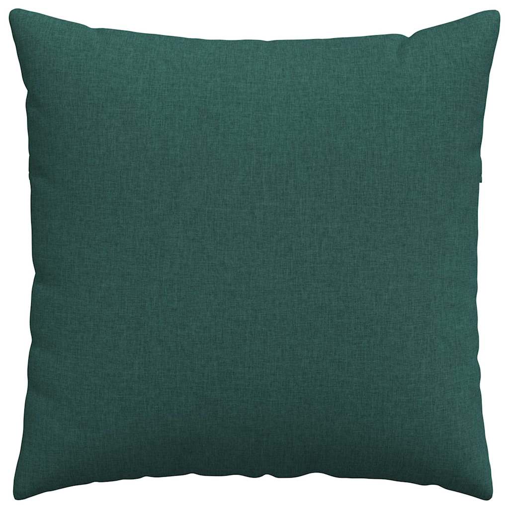 Cuscini da Divano 2 pz-Set di 2 Cuscini per Sofa Verde Scuro 60 x 60 cm Tessuto
