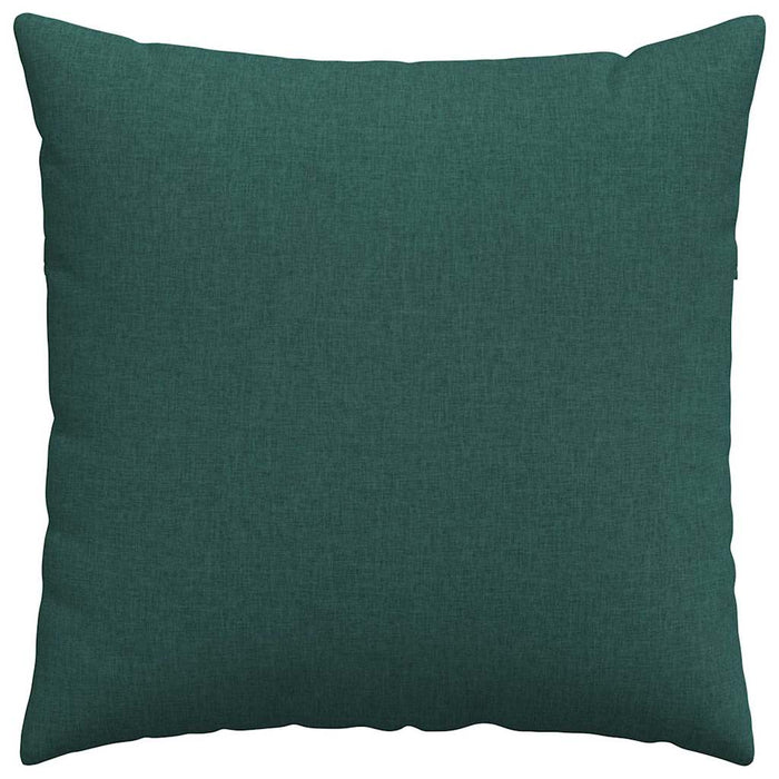 Cuscini da Divano 2 pz-Set di 2 Cuscini per Sofa Verde Scuro 60 x 60 cm Tessuto