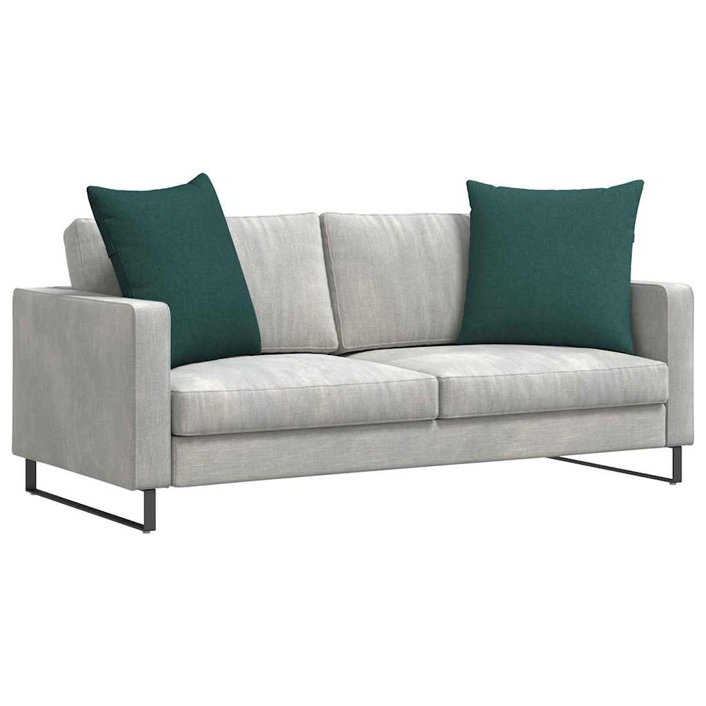 Cuscini da Divano 2 pz-Set di 2 Cuscini per Sofa Verde Scuro 60 x 60 cm Tessuto