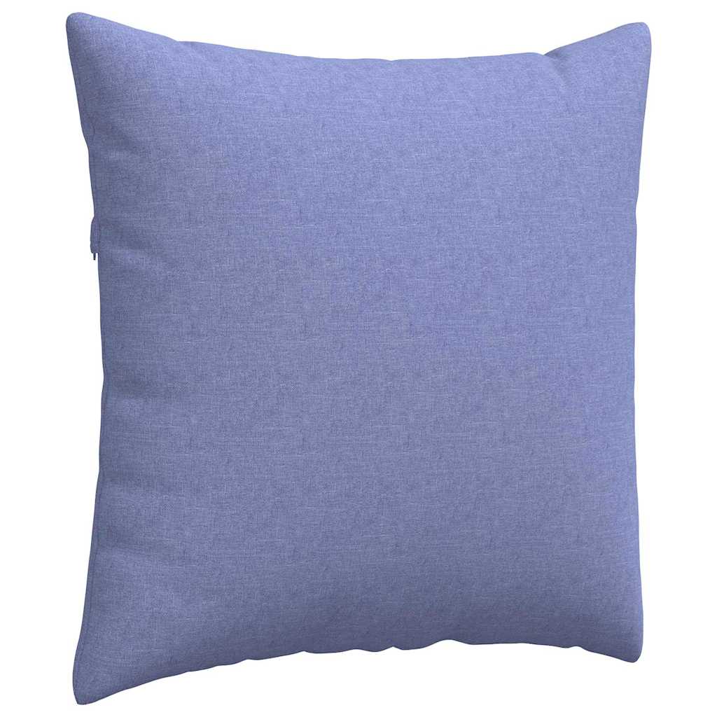 Cuscini da Divano 2 pz-Set di 2 Cuscini per Sofa Blu jeans 60 x 60 cm Tessuto