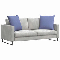 Cuscini da Divano 2 pz-Set di 2 Cuscini per Sofa Blu jeans 60 x 60 cm Tessuto