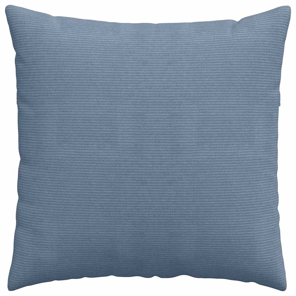 Cuscini da Divano 2 pz-Set di 2 Cuscini per Sofa Blu 60 x 60 cm Tessuto in Cords 555377