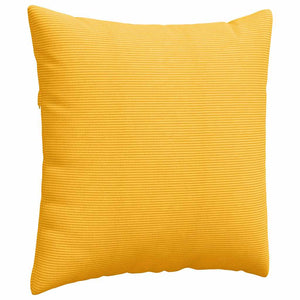 Cuscini da Divano 2 pz-Set di 2 Cuscini per Sofa Giallo Chiaro 60 x 60 cm