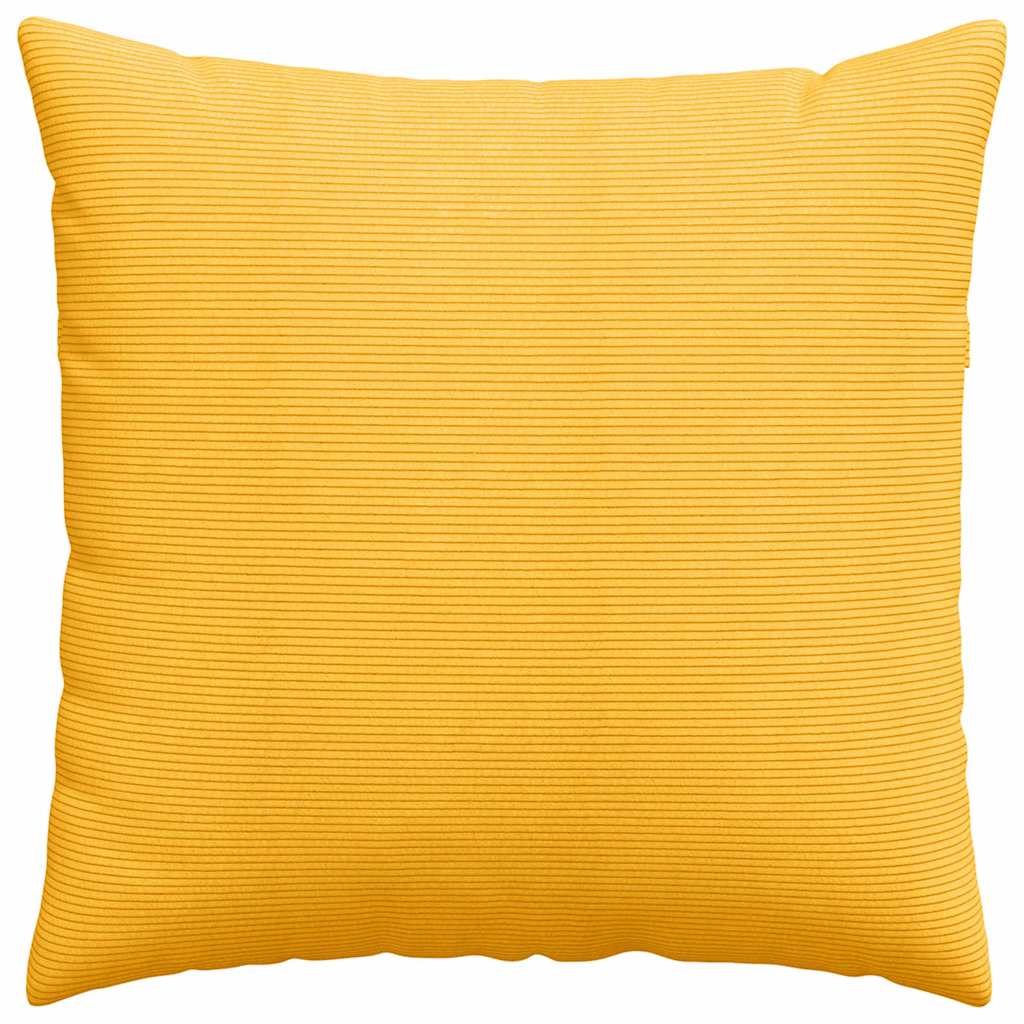 Cuscini da Divano 2 pz-Set di 2 Cuscini per Sofa Giallo Chiaro 60 x 60 cm