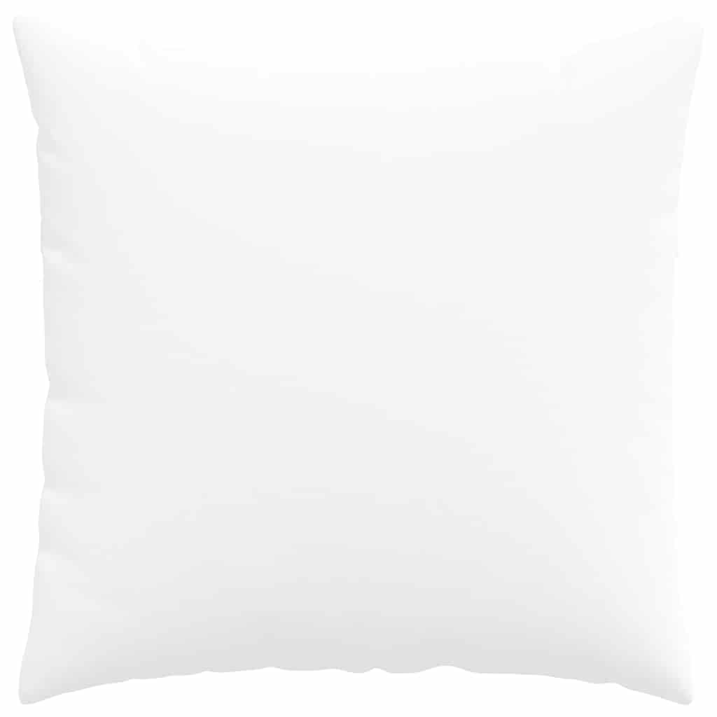 Cuscini da Divano 2 pz-Set di 2 Cuscini per Sofa Bianco 80 x 80 cm Tessuto