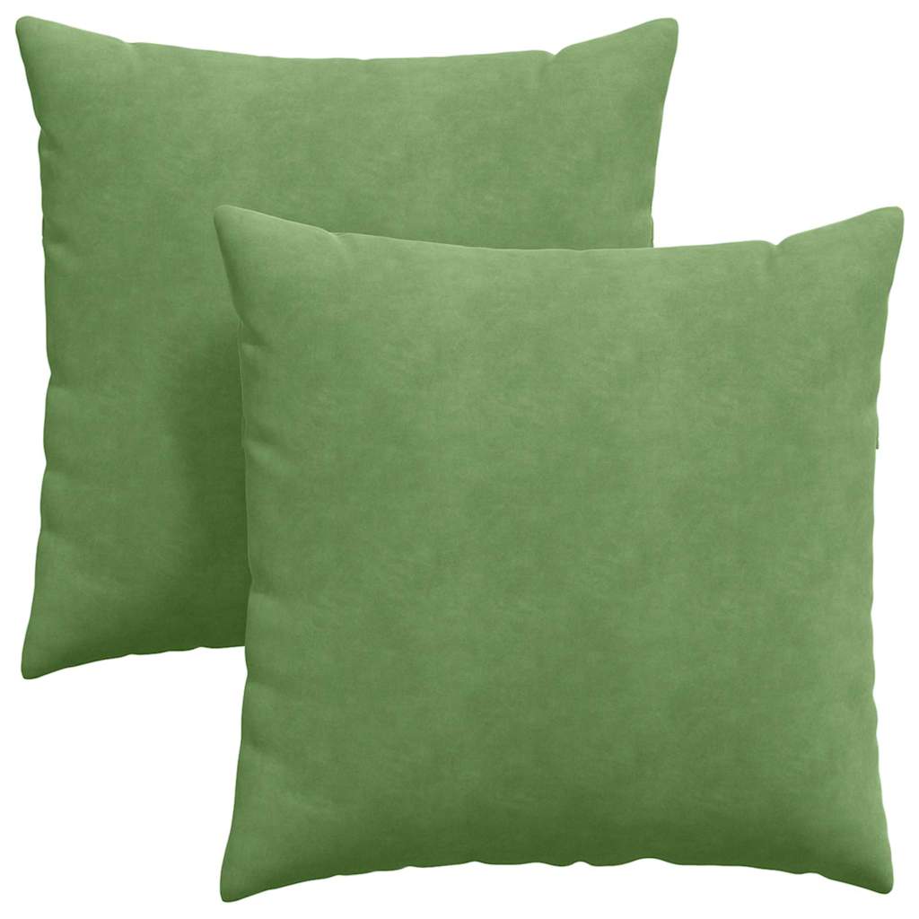 Cuscini da Divano 2 pcs Verde chiaro 80 x 80 cm 42014060