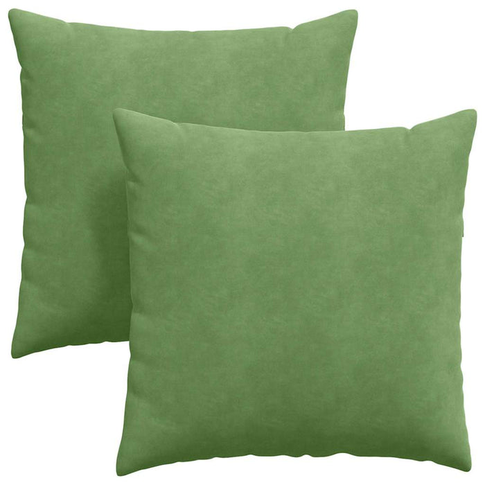 Cuscini da Divano 2 pcs Verde chiaro 80 x 80 cm 42014060