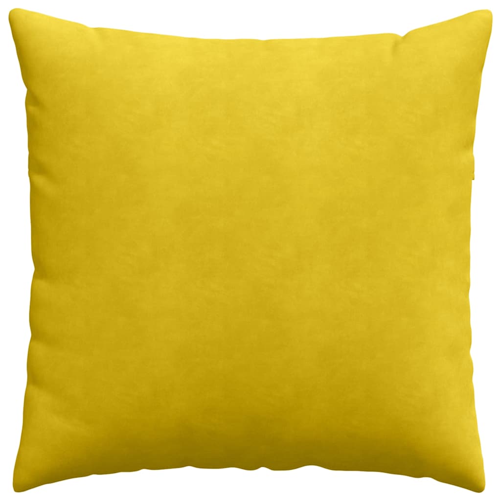 Cuscini da Divano 2 pcs Giallo 80 x 80 cm Tessuto in Cords 42014064